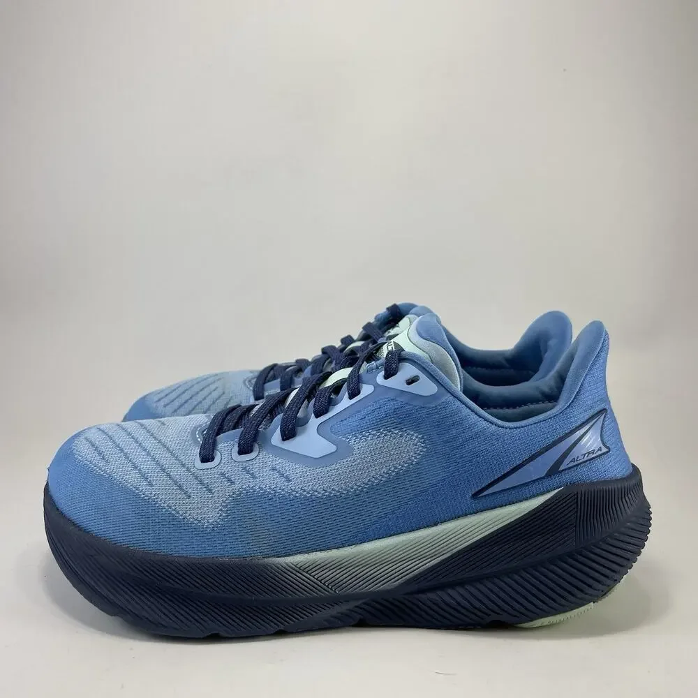Altra Experience Flow Road Runners Blue Rocker Sole Womens Size 7 Knit